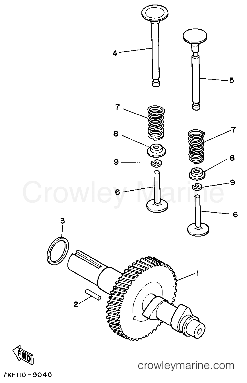 Yamaha Motors YS828TEC - CAMSHAFT - VALVE