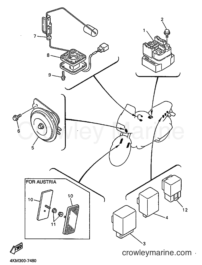 Yamaha Motors XJ900S (4KM5) [040] - ELECTRICAL 1