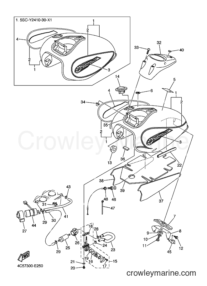 2006 Cruiser XVS650A - XVS650A (4C57) [080] - FUEL TANK