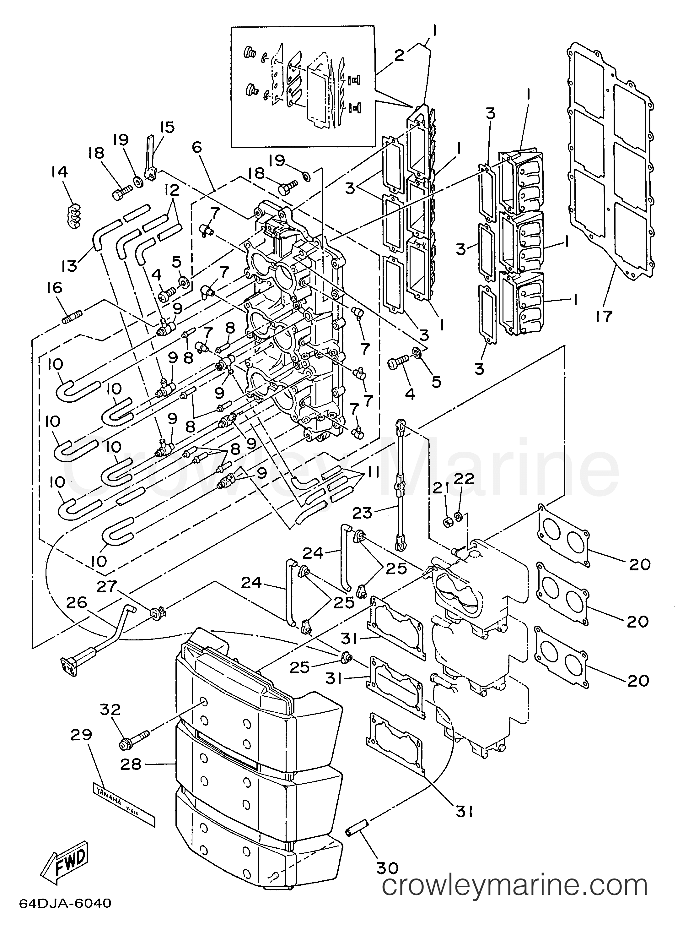 Yamaha Motors 200TLRU - INTAKE 1