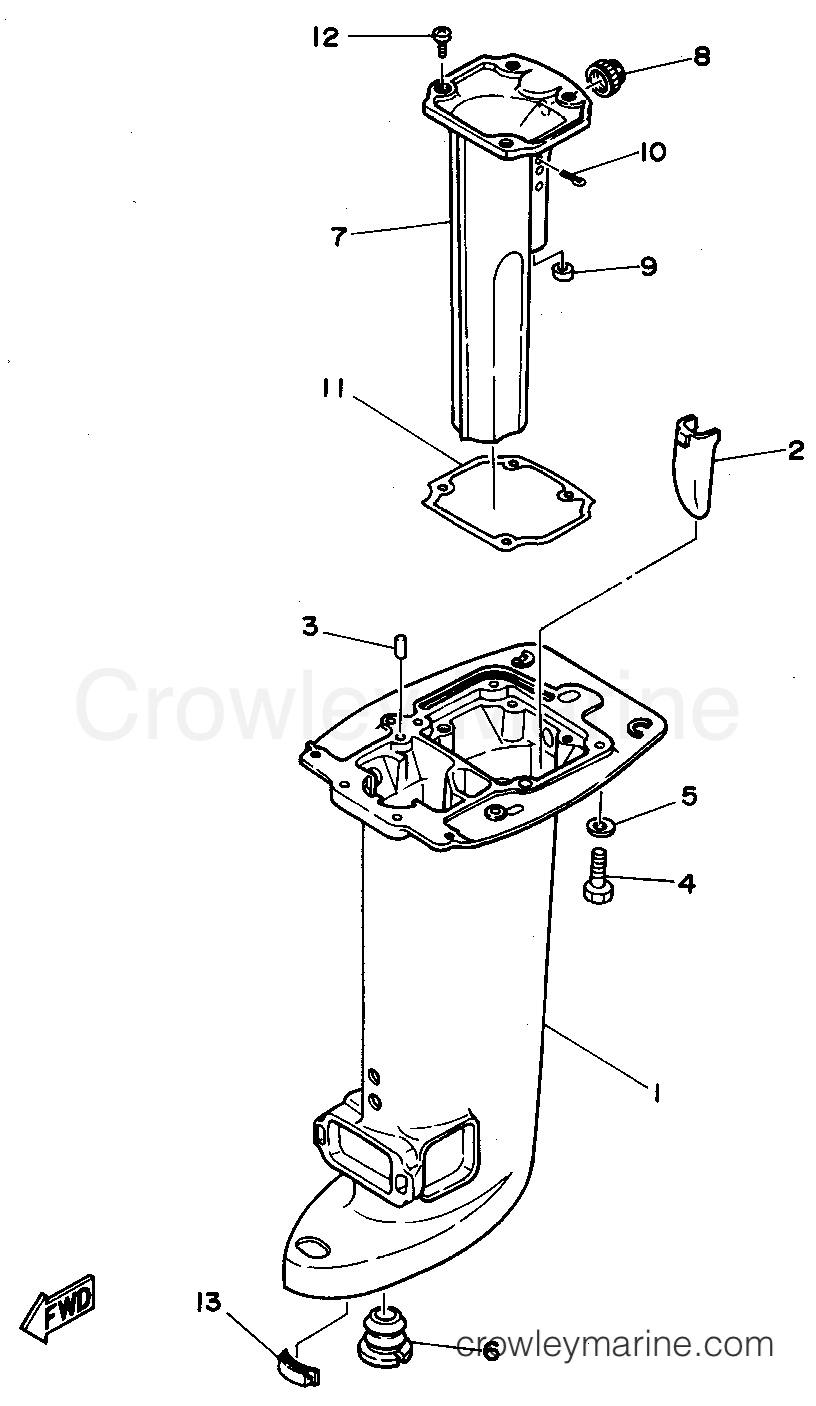 Yamaha Motors C25ELRS - UPPER CASING