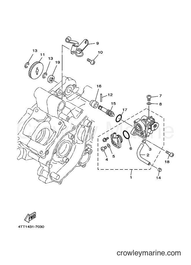 1998 Scooter JZ120C - JZ120C (4UB2) [010] - OIL PUMP