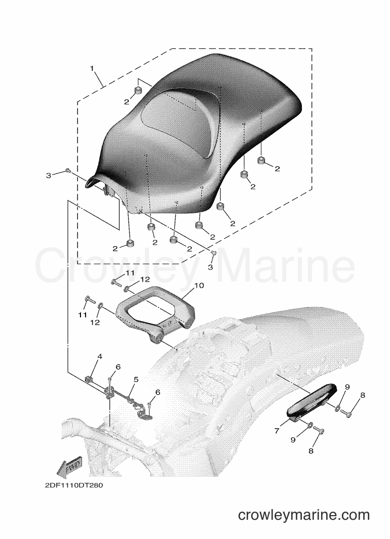 Yamaha Motors XV1900FDD (2DF4) [010] - SEAT