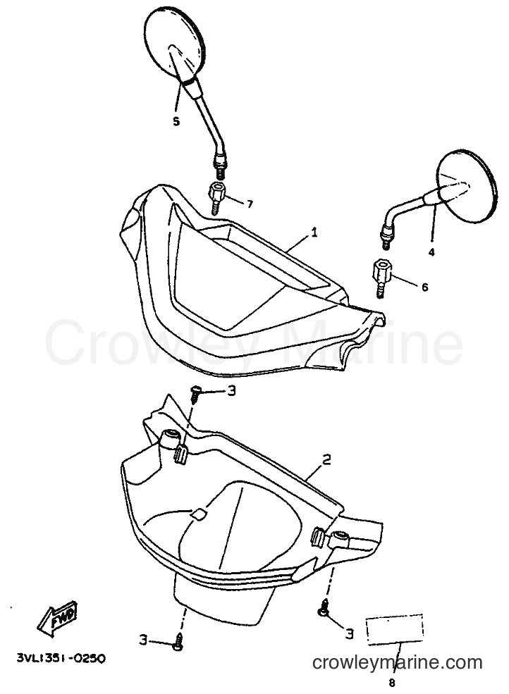 1995 Scooter CW50 - CW50 (4BX6) [999] - COWLING 1