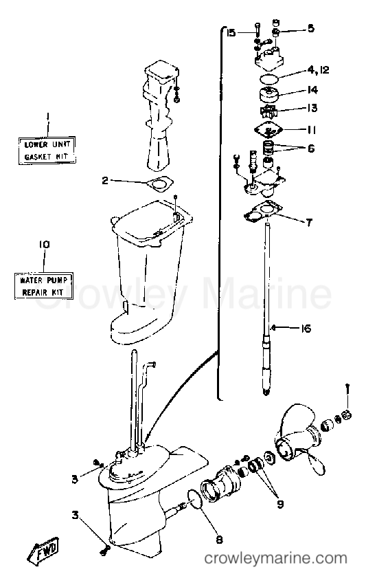 Yamaha Motors 25SD - REPAIR KIT 2