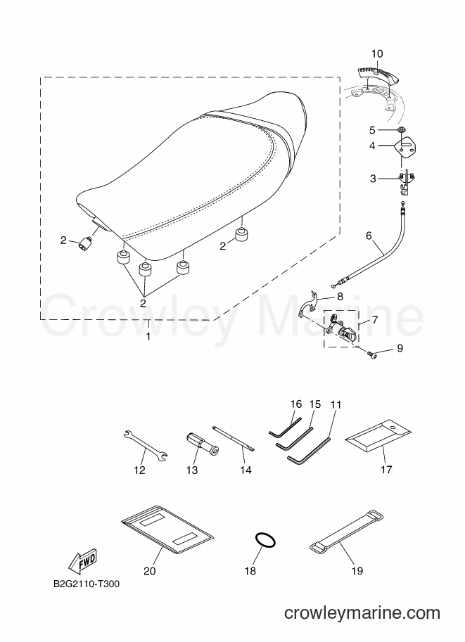 Yamaha Motors MTM690 (B2G1) [010] - SEAT