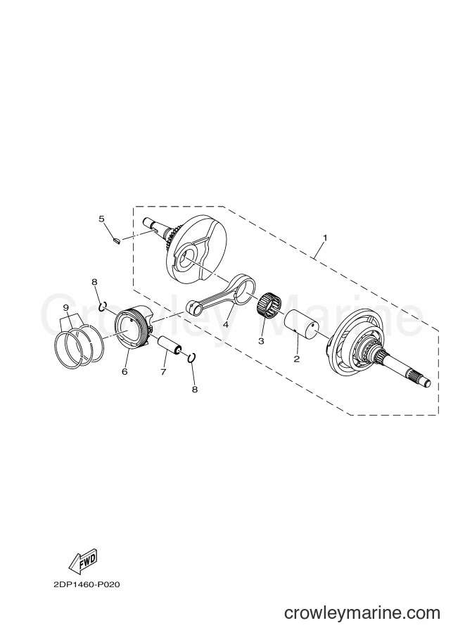 Yamaha Motors NMAX125 (2DS2) [010] - CRANKSHAFT & PISTON