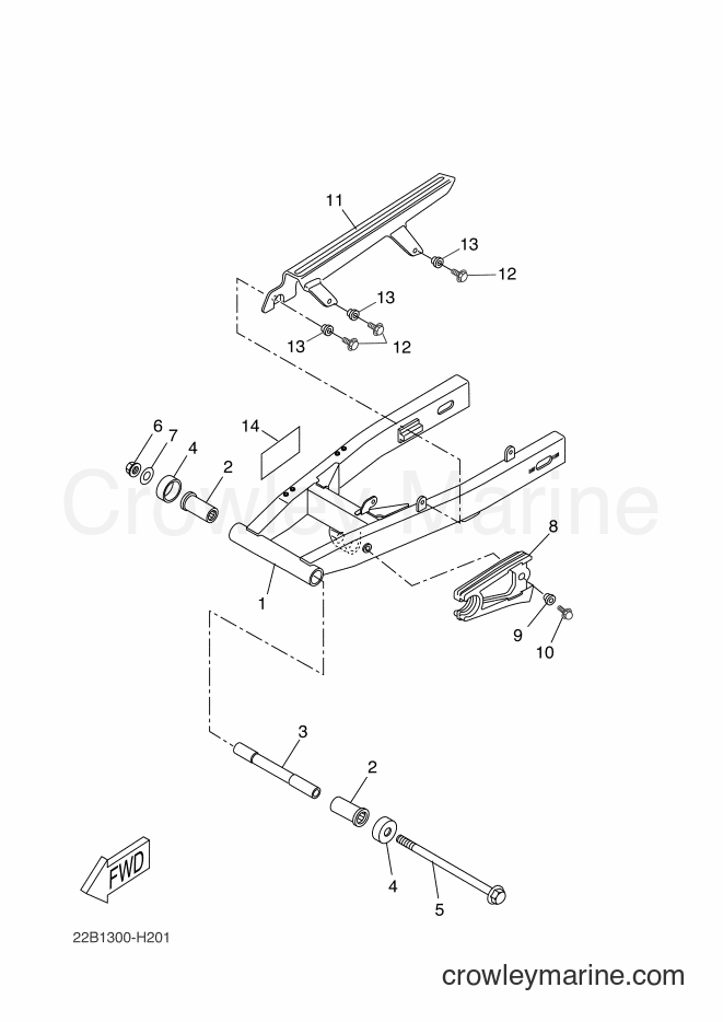2009 Dirt Bike WR125X - WR125X (22B2) [030] - REAR ARM