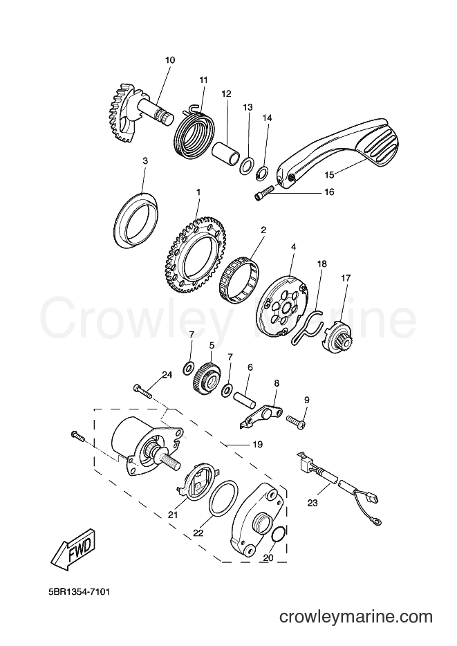 Yamaha Motors YQ50L (5KHB) [010] - STARTER