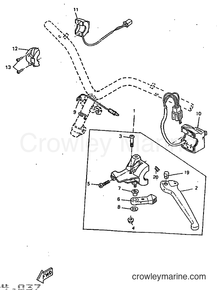 1998 Scooter CW50RSP - CW50RSP (4URD) [999] - HANDLE SWITCH & LEVER