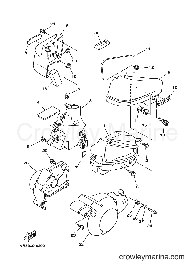 Yamaha Motors XVS650 (4VR4) [030] - SIDE COVER