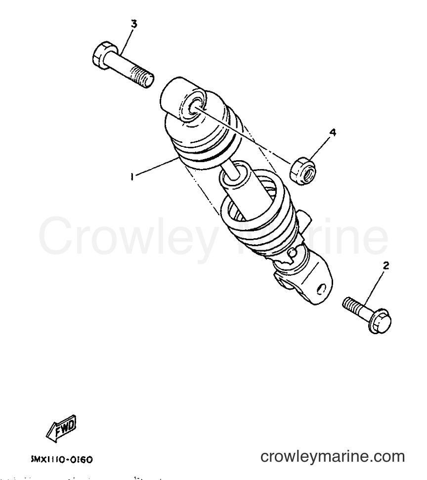 1991 Scooter CW50 - CW50 (4BX1) [999] - REAR SUSPENSION