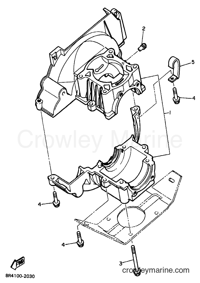 Yamaha Motors BR250T (8BD2) [020] - CRANKCASE