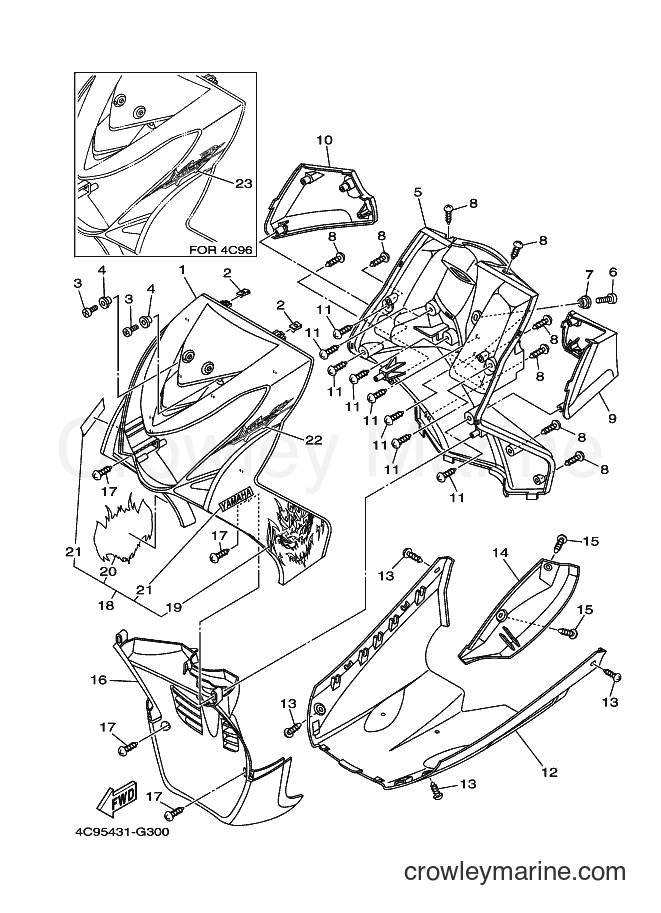 2008 Scooter AL115S - AL115S (4C96) [010] - LEG SHIELD