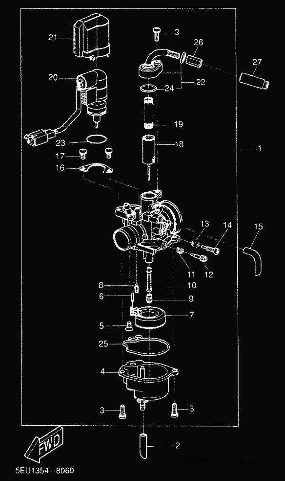 2000 Scooter YH50 - YH50 (5JB4) [020] - CARBURETOR