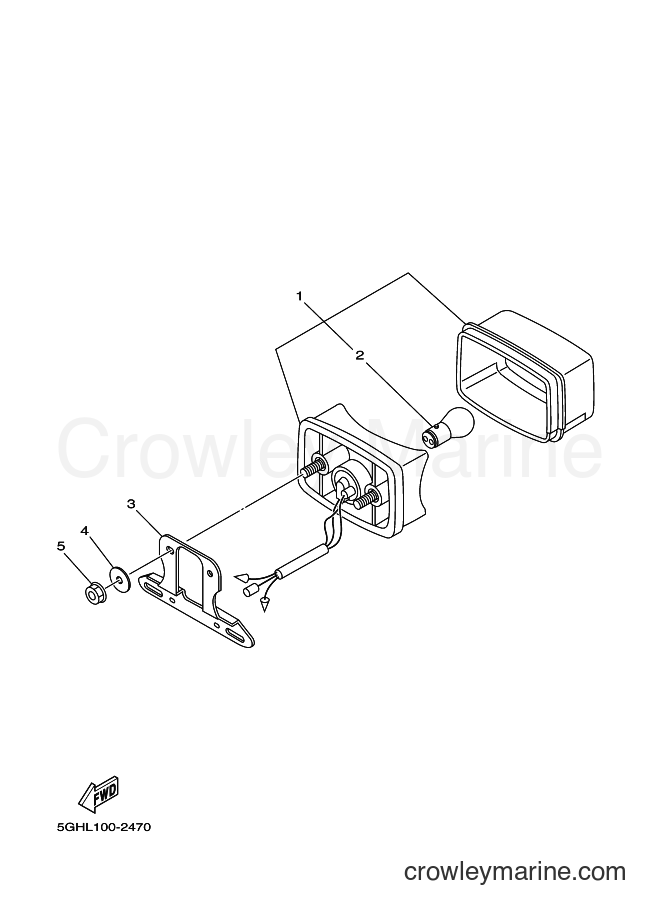 2002 ATV YFM400FWA - YFM400FWA (5GHL) [010] - TAILLIGHT 2