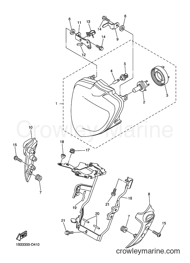 2006 Street Bike FZ6-NS - FZ6-NS (1B39) [050] - HEADLIGHT