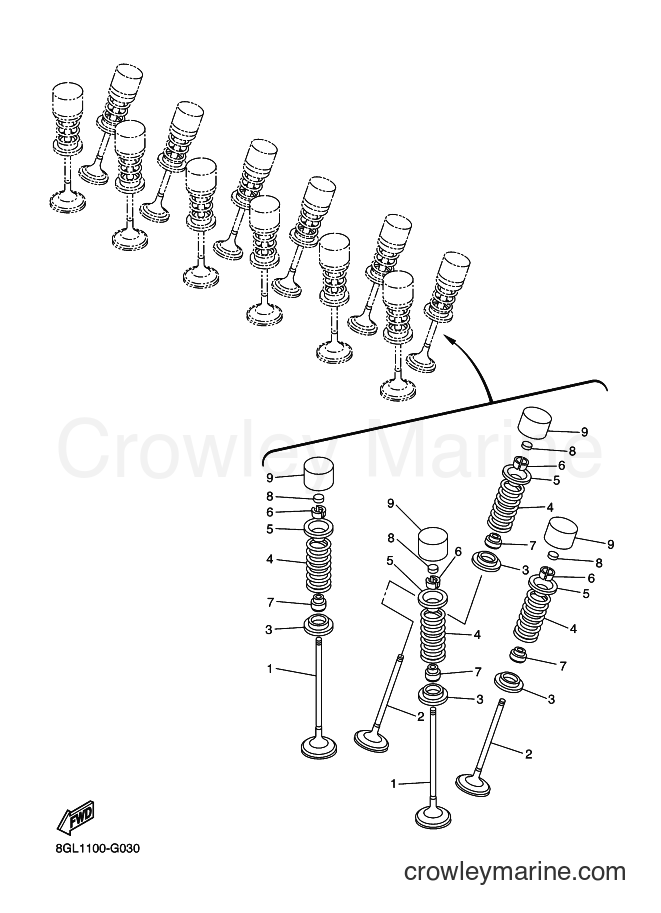 Yamaha Motors RFX10RSS (8HK5) [020] - VALVE