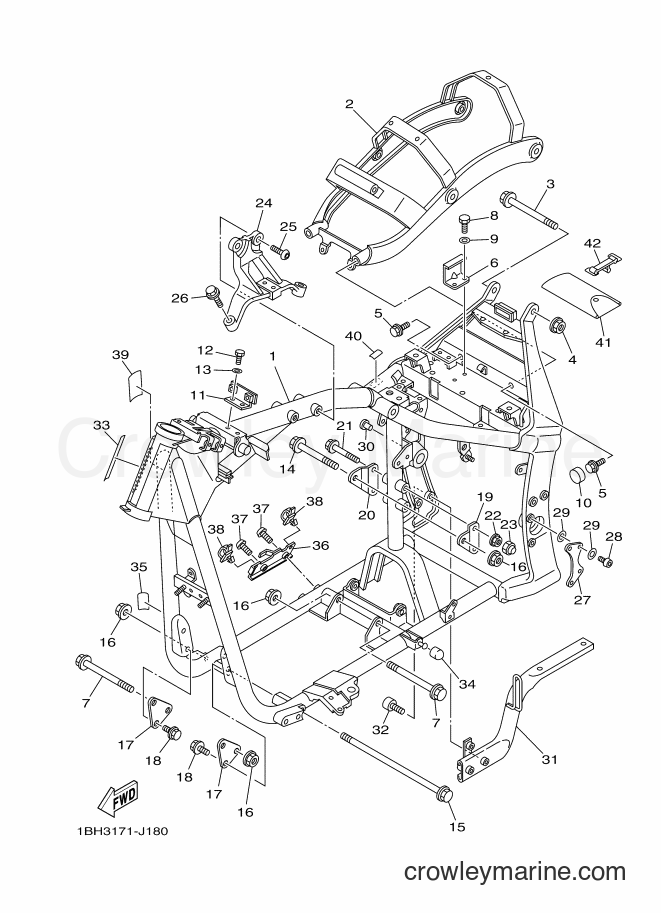 Yamaha Motors XV1700A (1BH3) [010] - FRAME