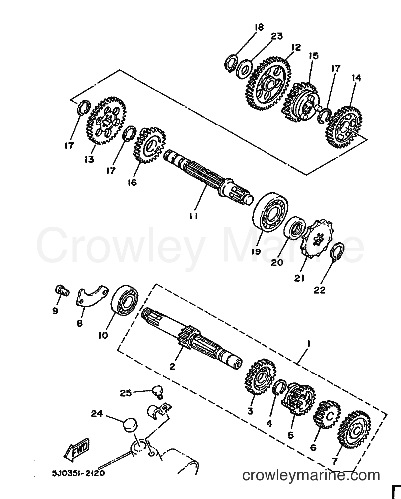 1986 Scooter DT50M - DT50M (5M6) [999] - TRANSMISSION