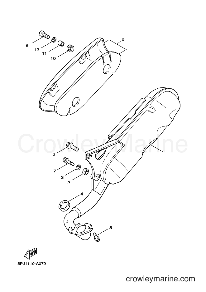 2004 Scooter YW50 - YW50 (5PN3) [010] - EXHAUST