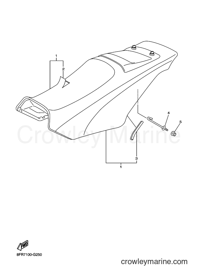 2008 Snowmobile RX10M - RX10M (8FS6) [010] - SEAT