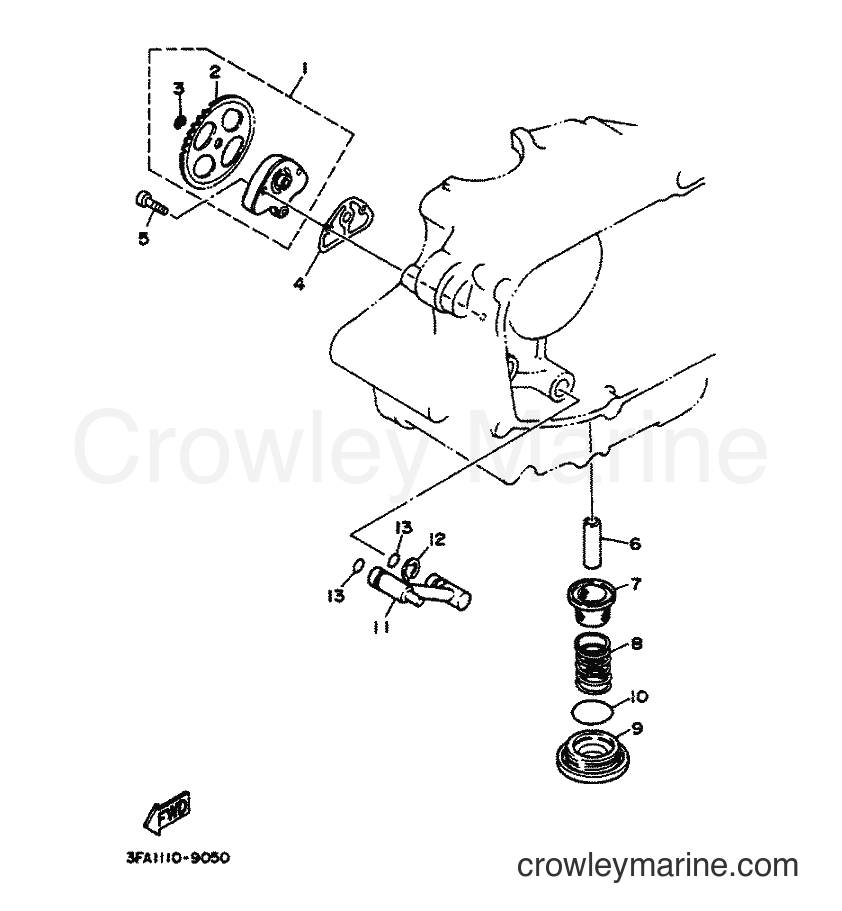 1990 ATV YFA1 - YFA1 (3FA4) [010] - OIL PUMP