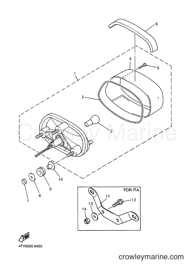 2002 Sport Bike YZF600R - YZF600R (4WE7) [010] - TAILLIGHT