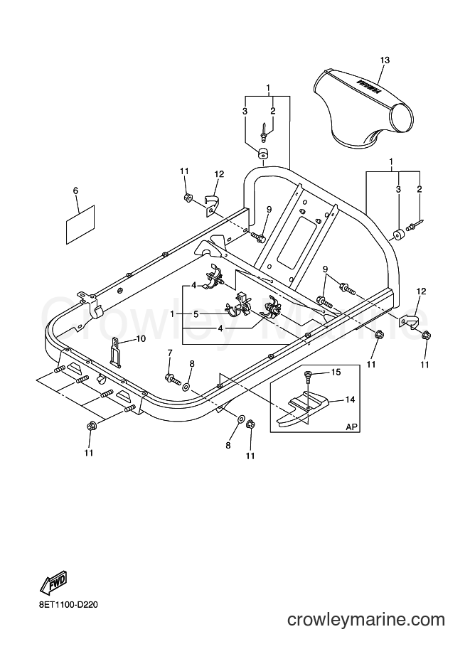 Yamaha Motors RSR10 (8FL4) [010] - STEERING GATE
