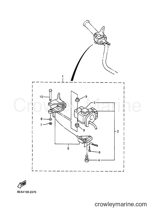 Yamaha Motors SX600 (8EA5) [020] - HANDLE SWITCH & LEVER