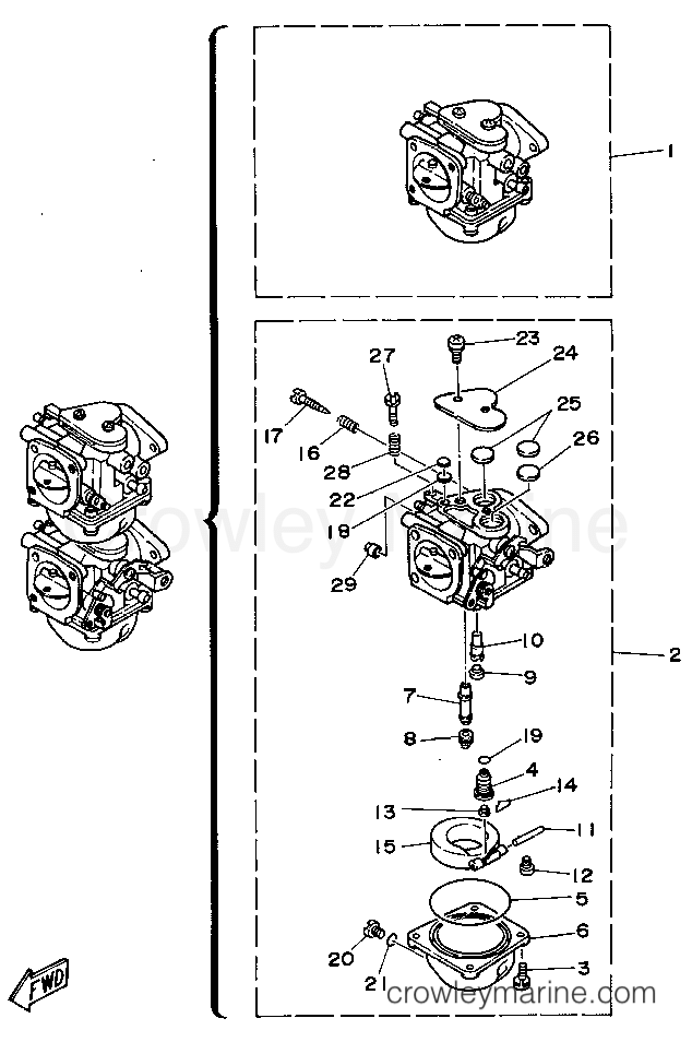 Yamaha Motors C40ELRT - CARBURETOR