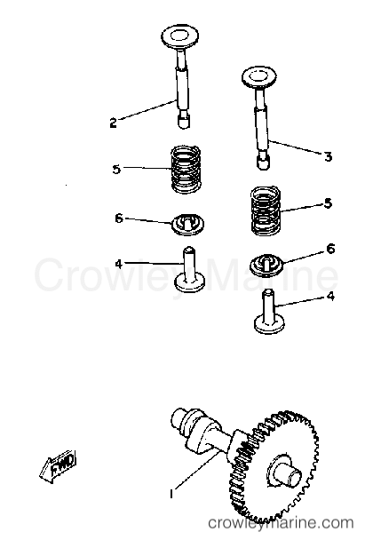 Yamaha Motors EF600 - CAMSHAFT VALVE