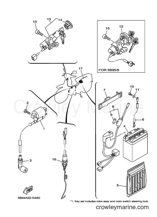 Yamaha Motors T110E (5B94) [010] - ELECTRICAL 1