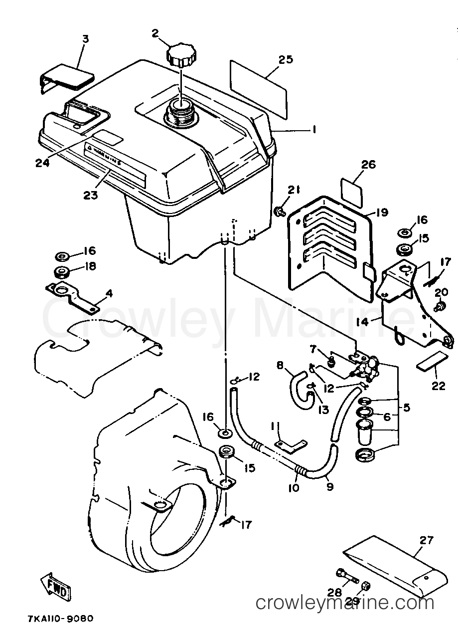 Yamaha Motors YS624TEA - FUEL TANK