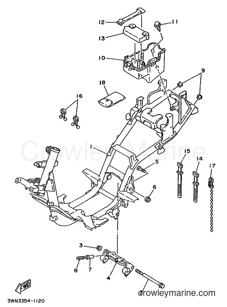 1991 Scooter CR50Z - CR50Z (3WN3) [999] - FRAME