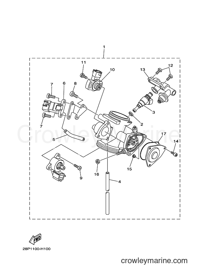2009 ATV YFM550FWAD - YFM550FWAD (34D2) [010] - THROTTLE BODY ASSY 1