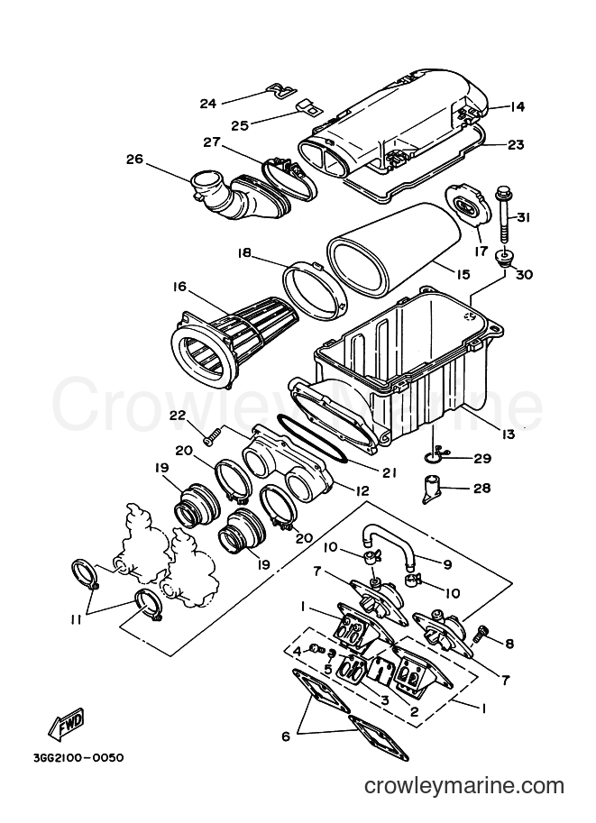 Yamaha Motors YFZ350 (5FKB) [010] - INTAKE