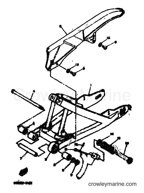 1983 Scooter DT80MX - DT80MX (36N) [999] - REAR ARM