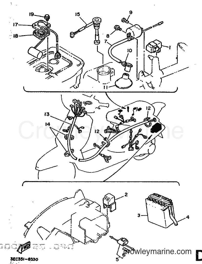 1989 Scooter CH50 - CH50 (3EC4) [999] - ELECTRICAL 1