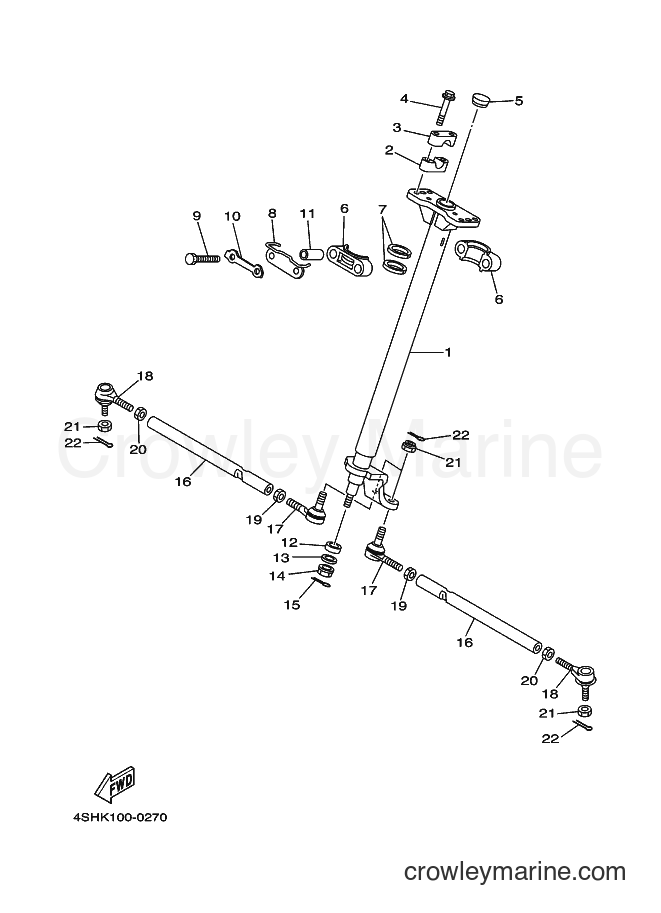 Yamaha Motors YFM400FW (4SHS) [010] - STEERING