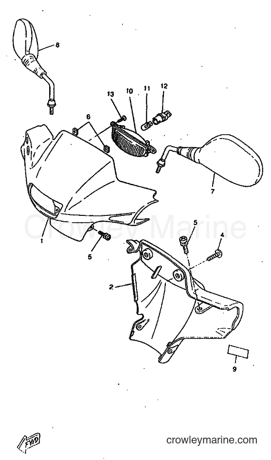 1998 Scooter CW50RSP - CW50RSP (4WK5) [010] - COWLING 1