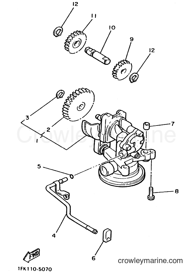 1994 Cruiser VMX12 - VMX12 (3JPF) [010] - OIL PUMP