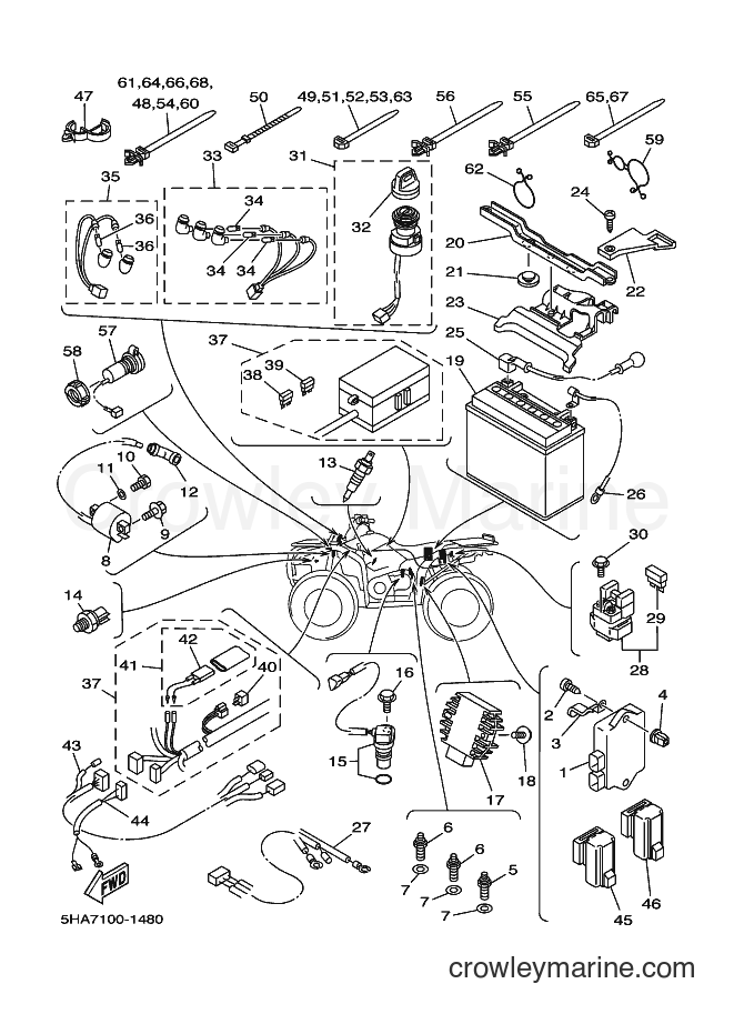 Yamaha Motors YFM400A (5HA8) [010] - ELECTRICAL 1