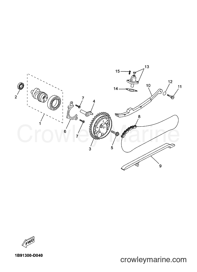 2012 Scooter YP125R - YP125R (2AB6) [010] - CAMSHAFT & CHAIN