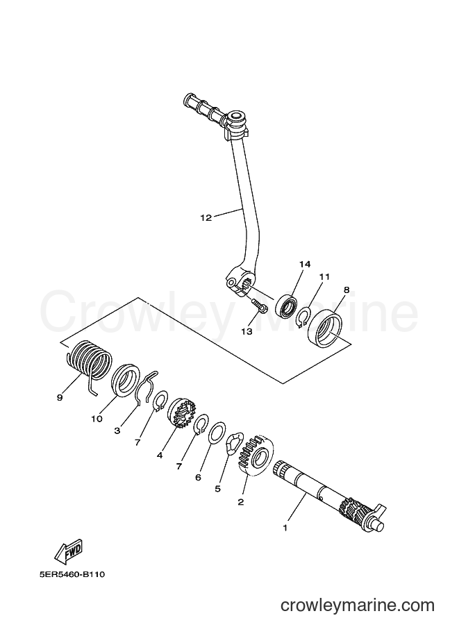 Yamaha Motors T105E (5ER5) [010] - STARTER