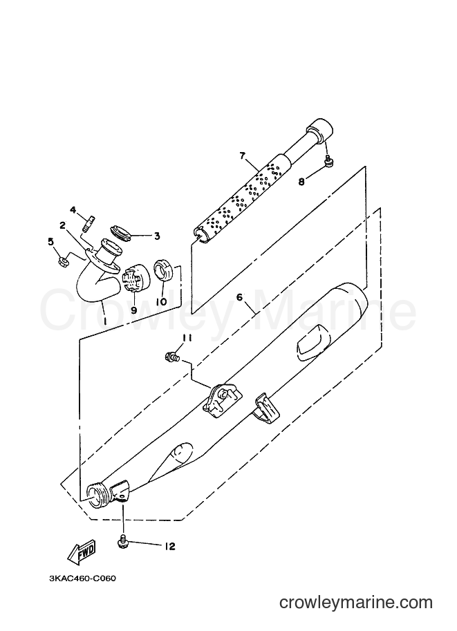 Yamaha Motors RX-K (3KAF) [010] - EXHAUST