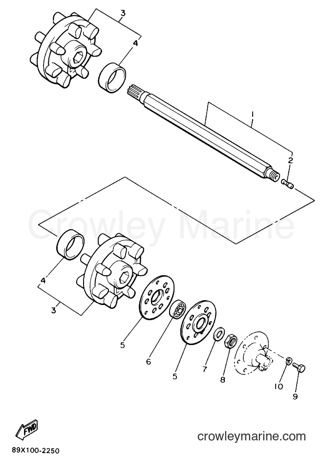 1993 Snowmobile ET410TR - ET410TR (8AJ1) [020] - TRACK DRIVE 1