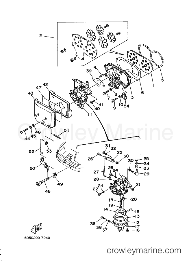 Yamaha Motors 25D (6950) [030] - INTAKE