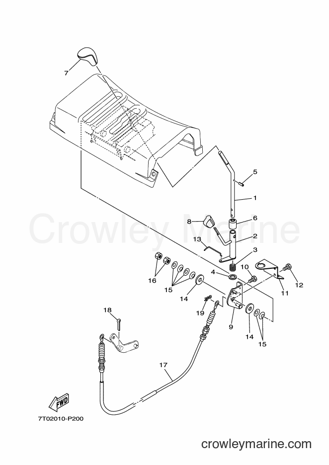 2016 Snowblower YT660 - YT660 (7T02) [010] - SCHUTE CONTROL LEVER