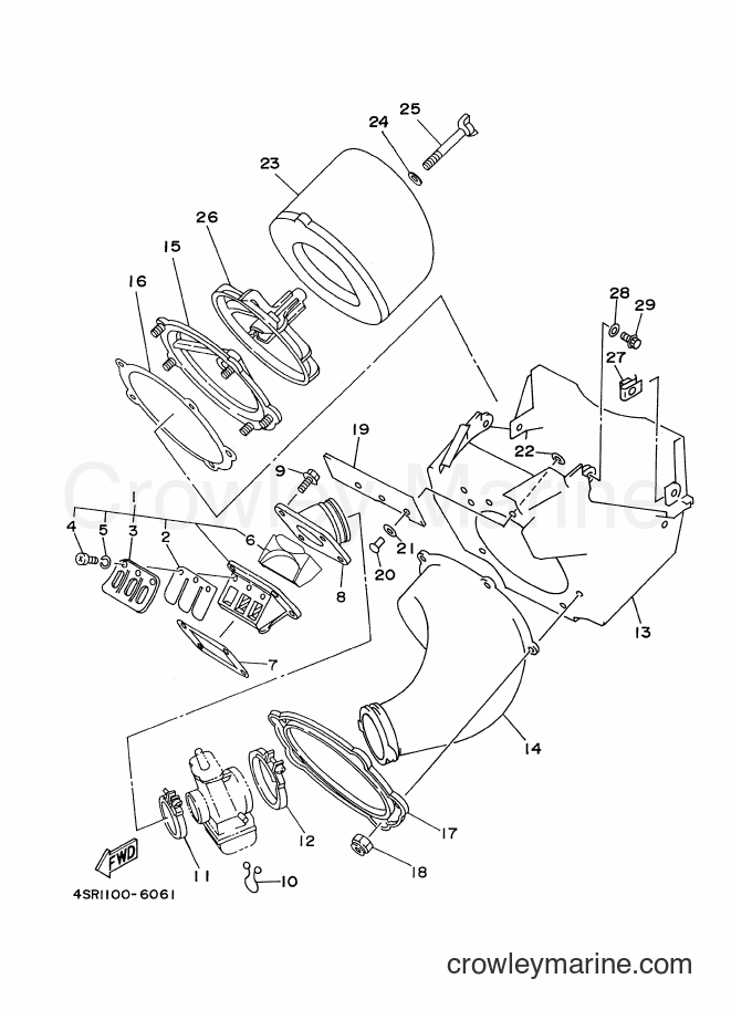 1996 Dirt Bike YZ250 - YZ250 (4SR2) [020] - INTAKE